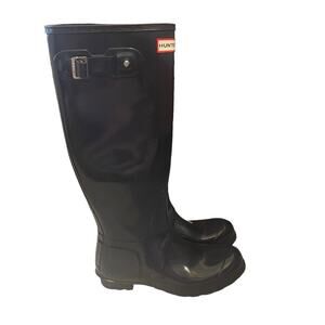 Hunter Navy Blue Tall‎ Rainboot Size 8
